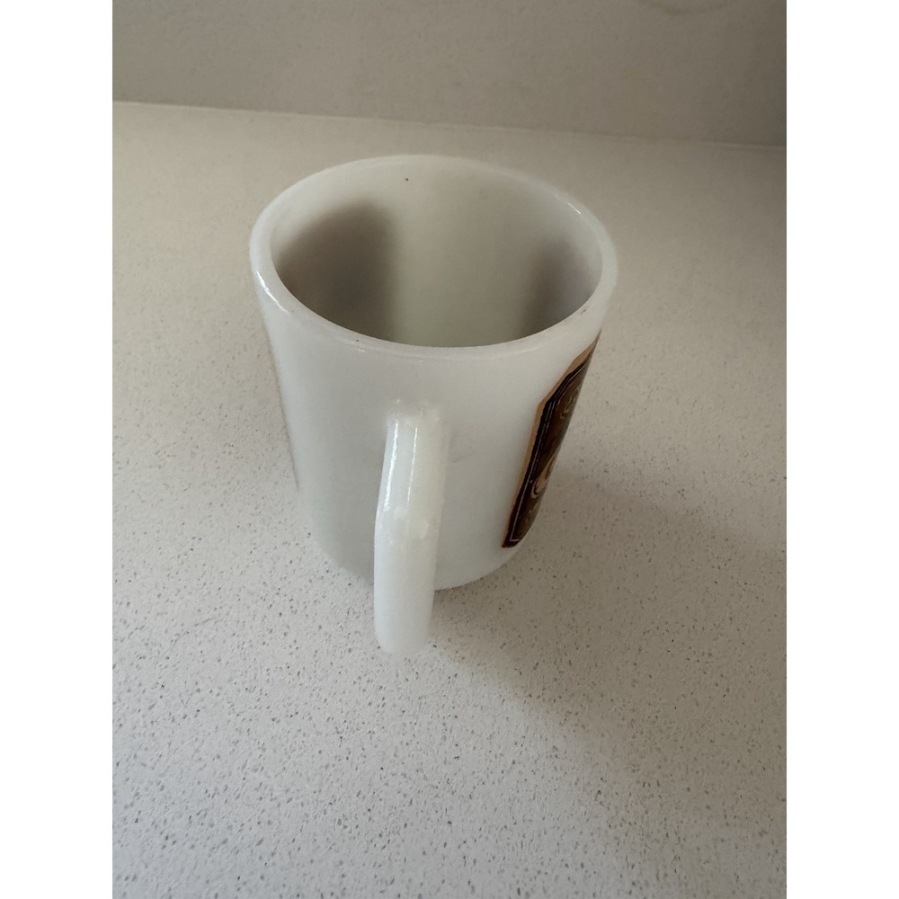 Vtg Aunt Jennys Cocoa Cup Anchor Hocking White Glass 1980s Display Replacement - Picture 3 of 5
